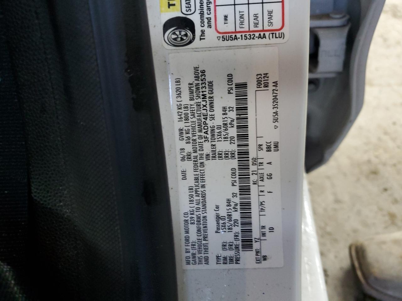 2018 FORD Fiesta