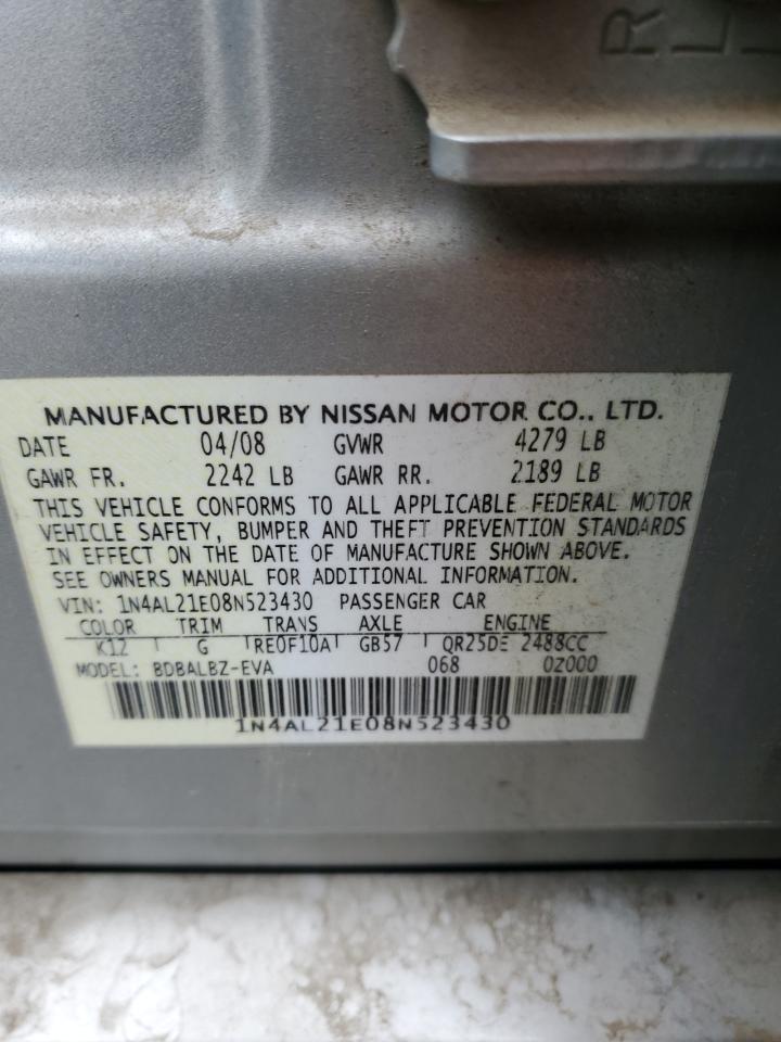 2008 NISSAN ALTIMA