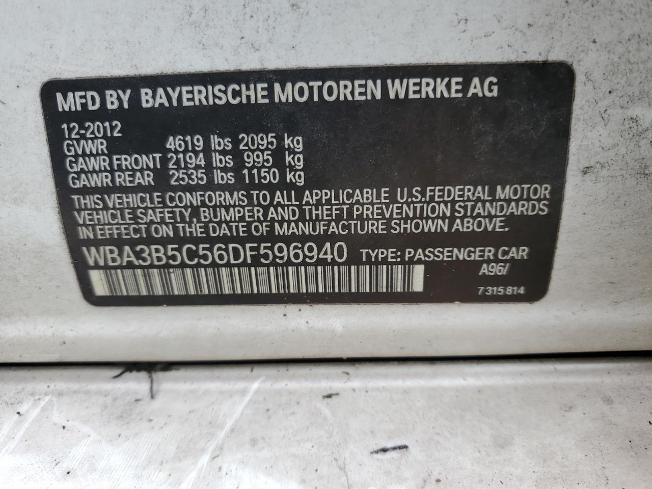 2013 BMW 3 SERIES