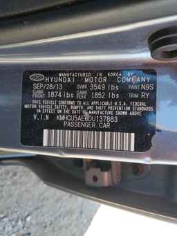2013 HYUNDAI ACCENT