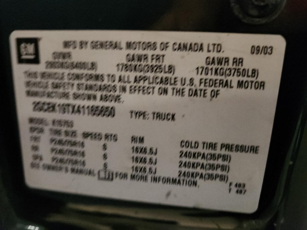 2004 CHEVROLET Silverado
