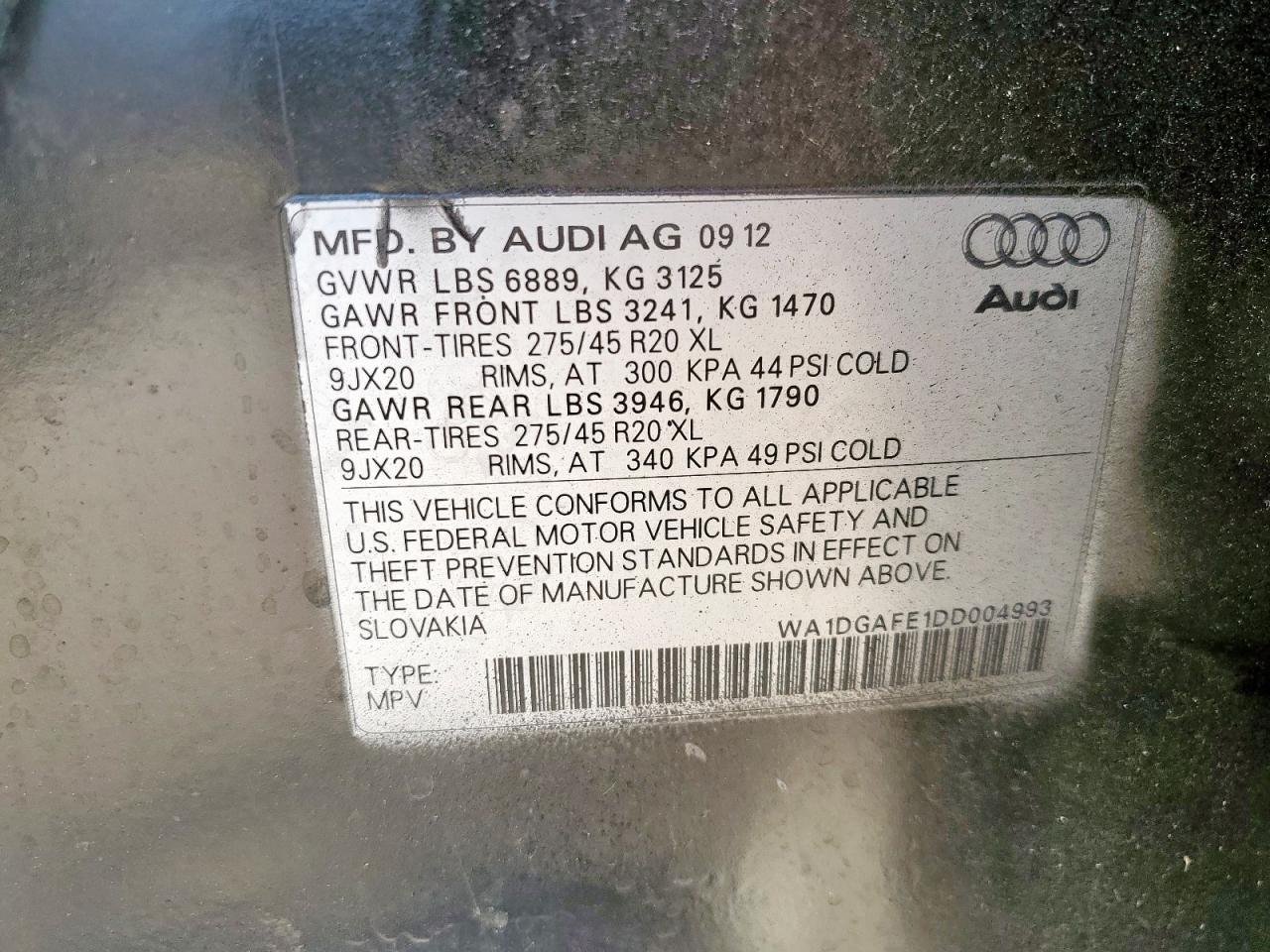 2013 AUDI Q7