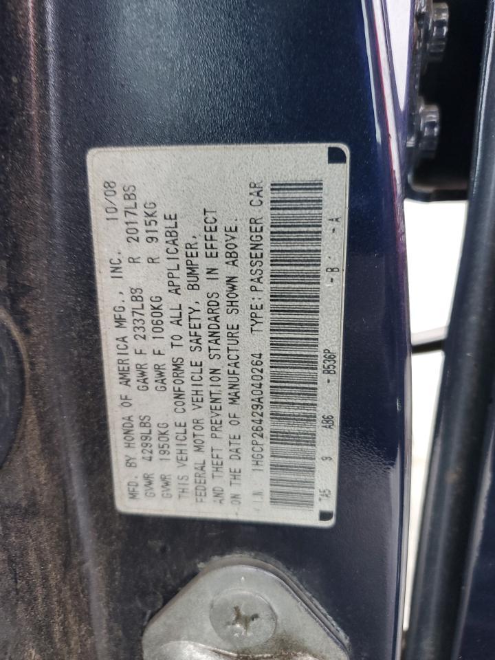 2009 HONDA ACCORD