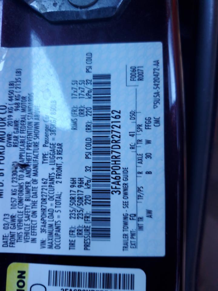 2013 FORD FUSION
