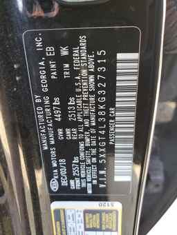 2019 KIA OPTIMA