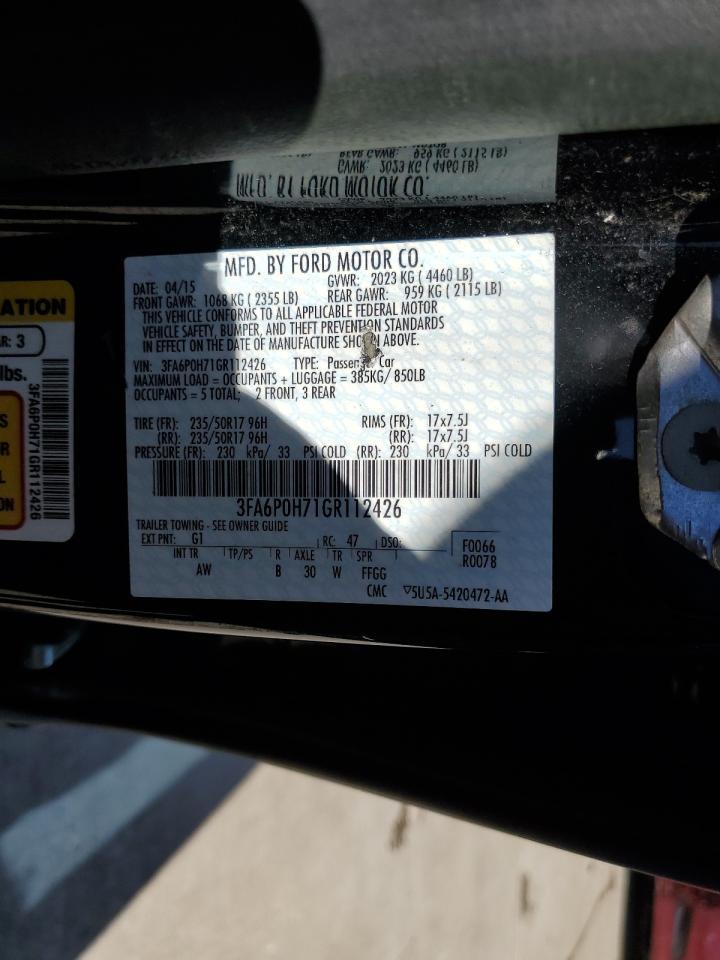 2016 FORD FUSION