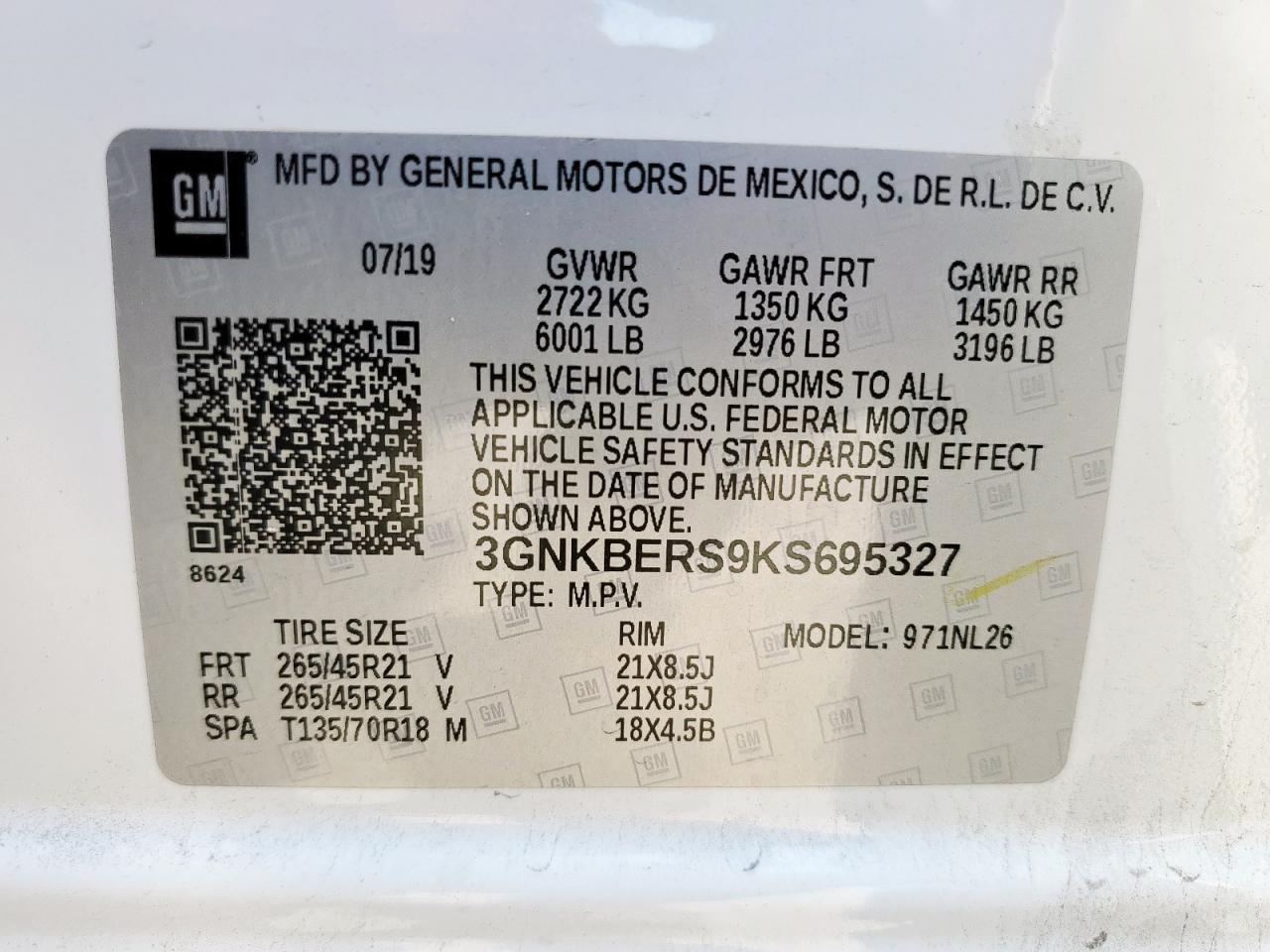 2019 CHEVROLET BLAZER