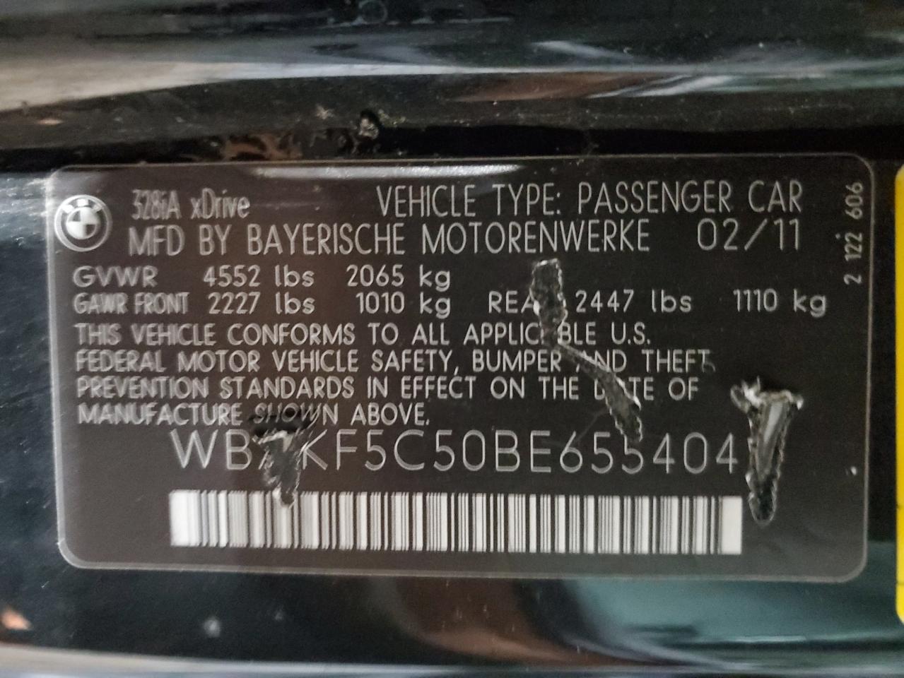2011 BMW 3 SERIES