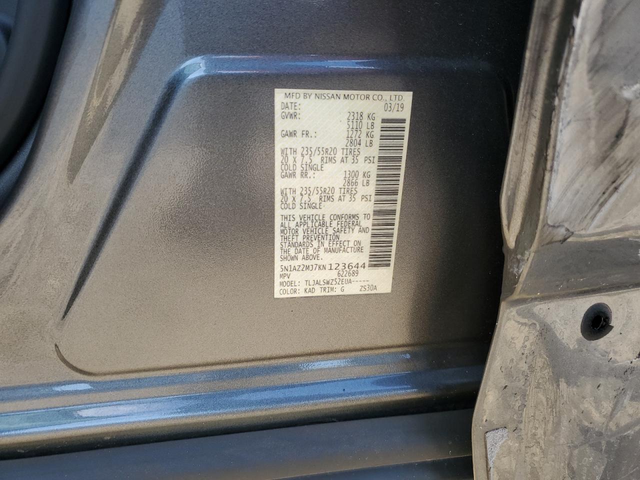 2019 NISSAN MURANO