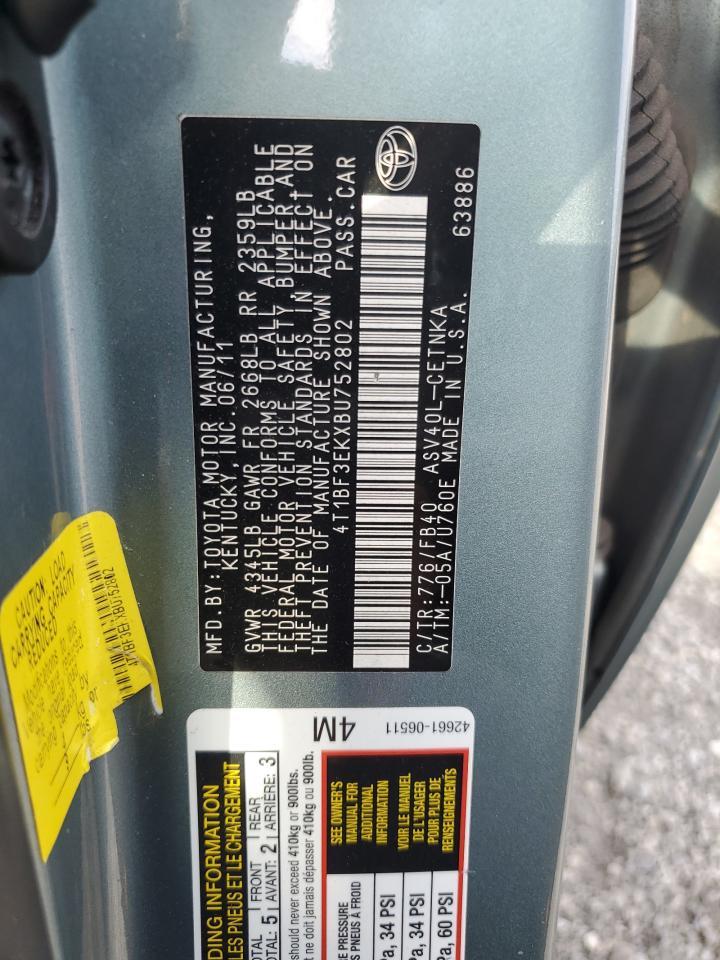 2011 TOYOTA CAMRY