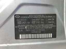 2012 HYUNDAI SONATA