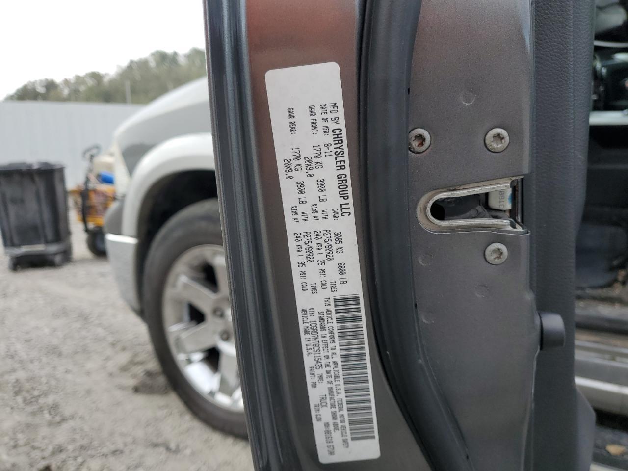 2012 DODGE RAM 1500