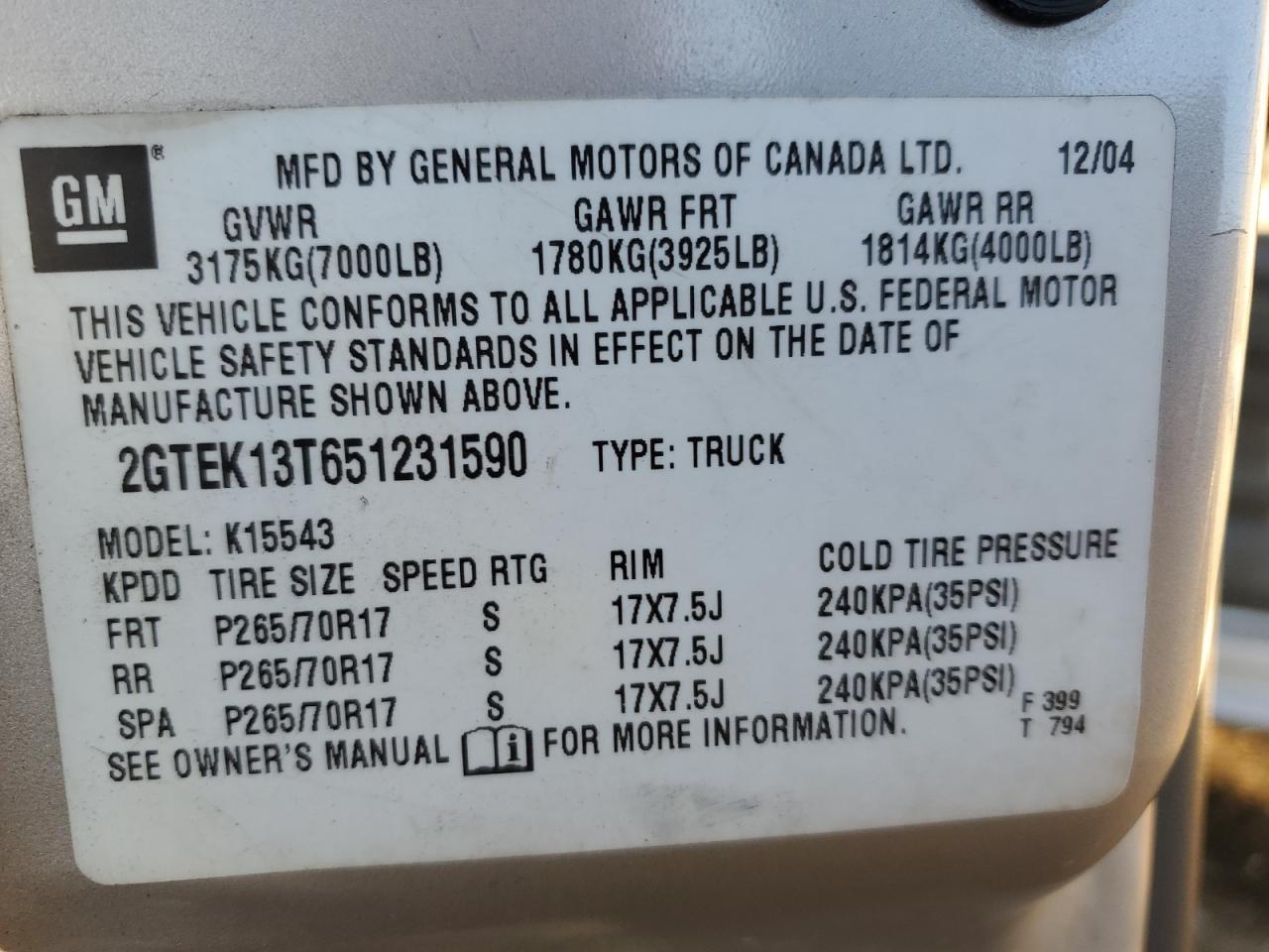 2005 GMC Sierra