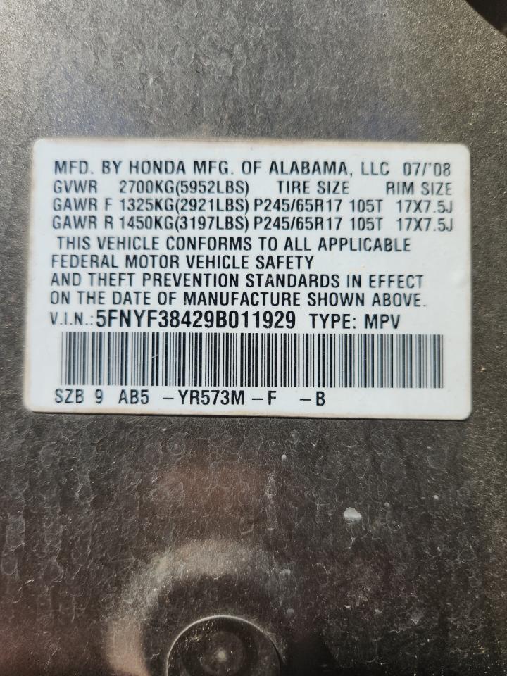 2009 HONDA PILOT