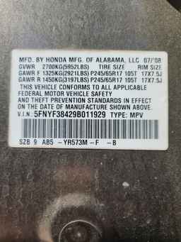 2009 HONDA PILOT