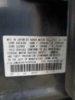 2005 HONDA ACCORD