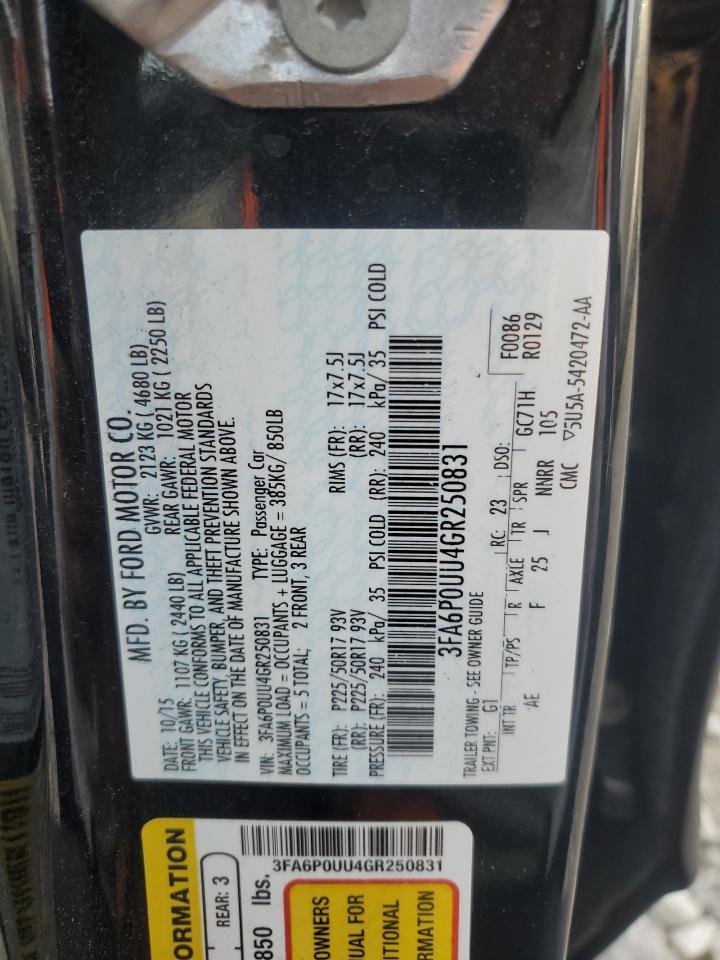 2016 FORD FUSION