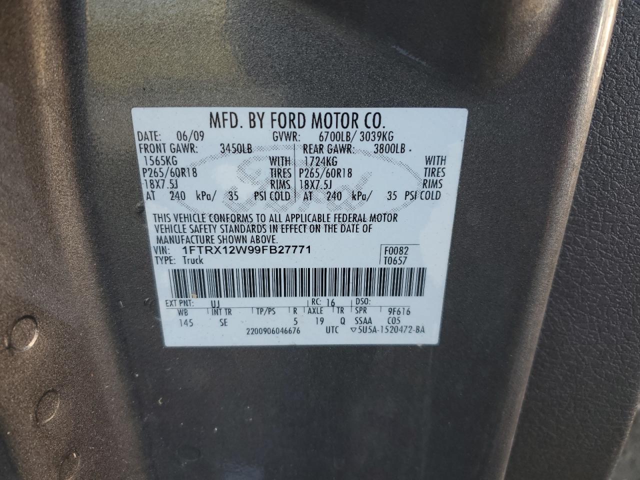 2009 FORD F-150