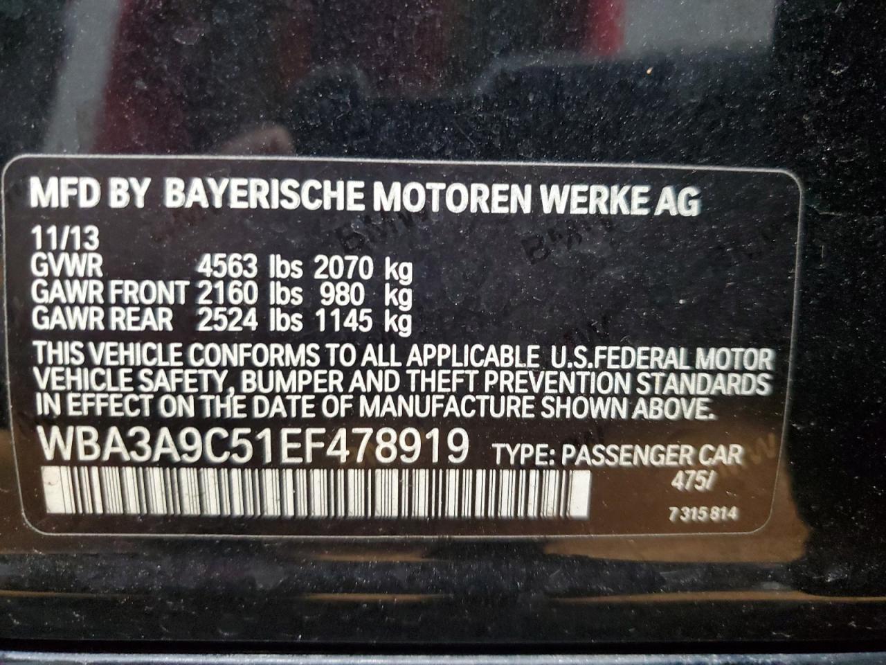 2014 BMW 3 SERIES