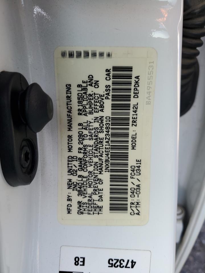 2010 TOYOTA COROLLA