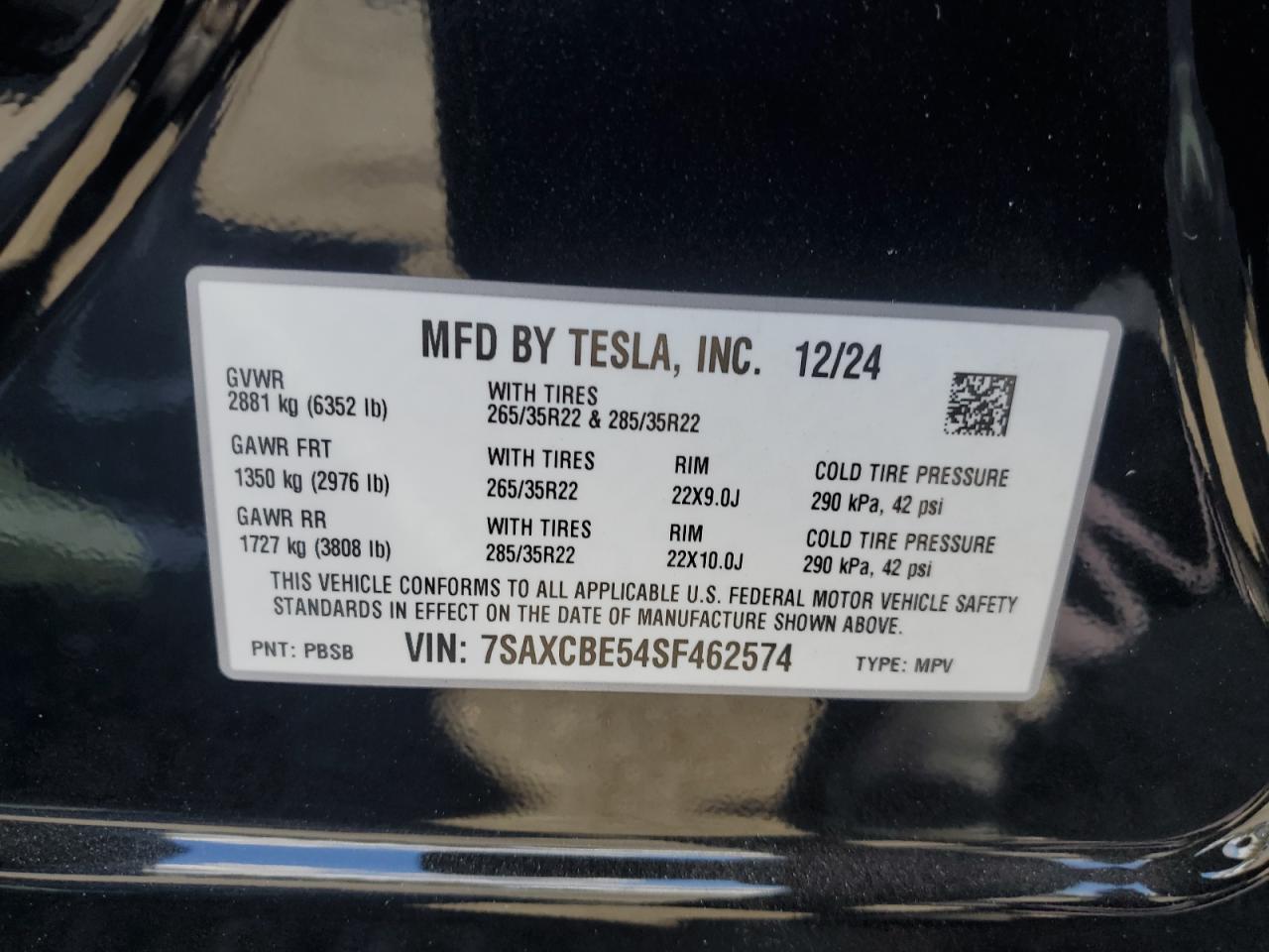 2025 TESLA MODEL X