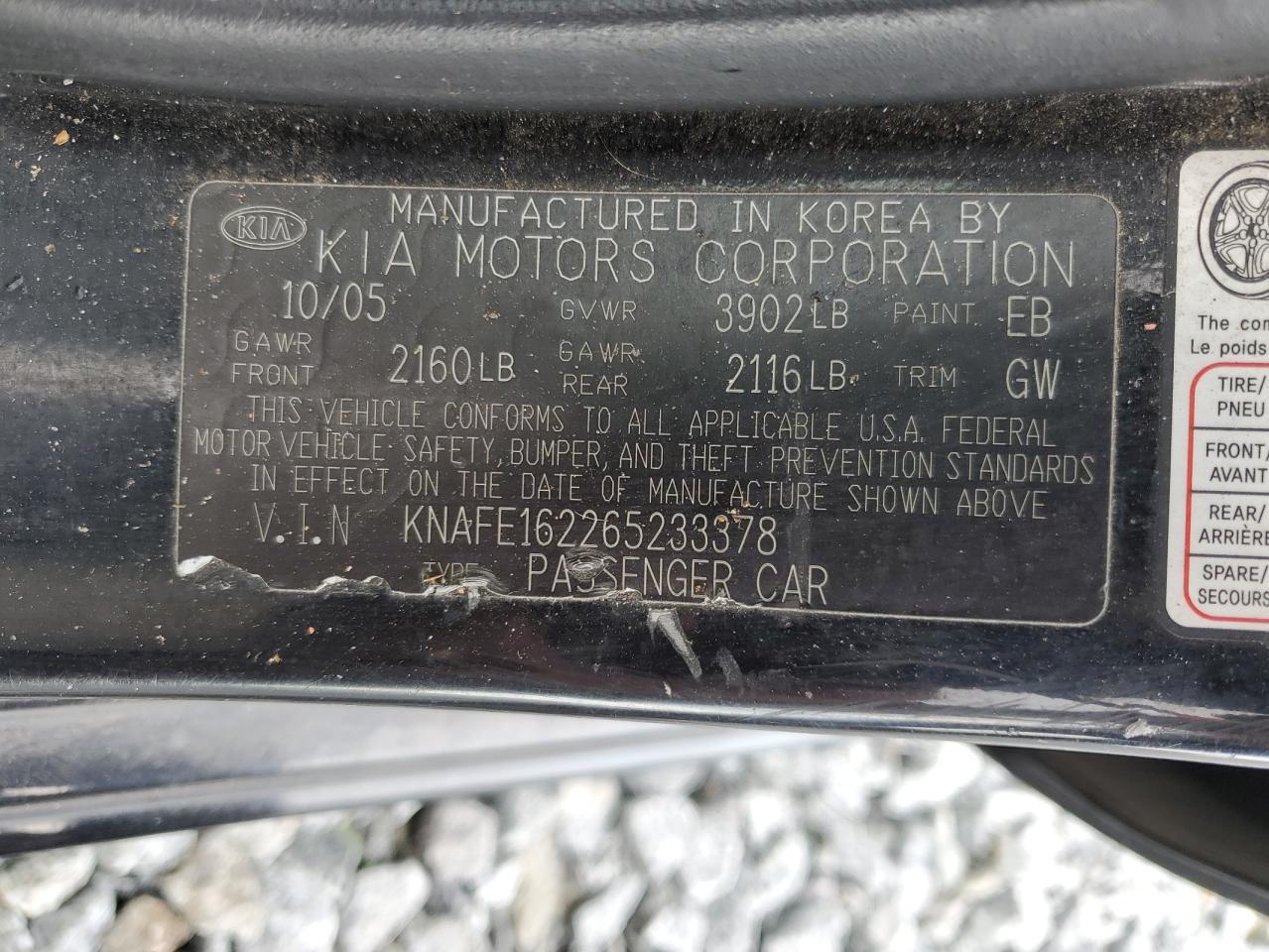 2006 KIA Spectra