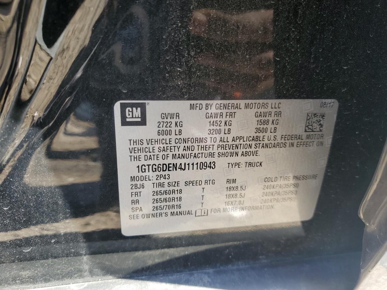 2018 GMC CANYON