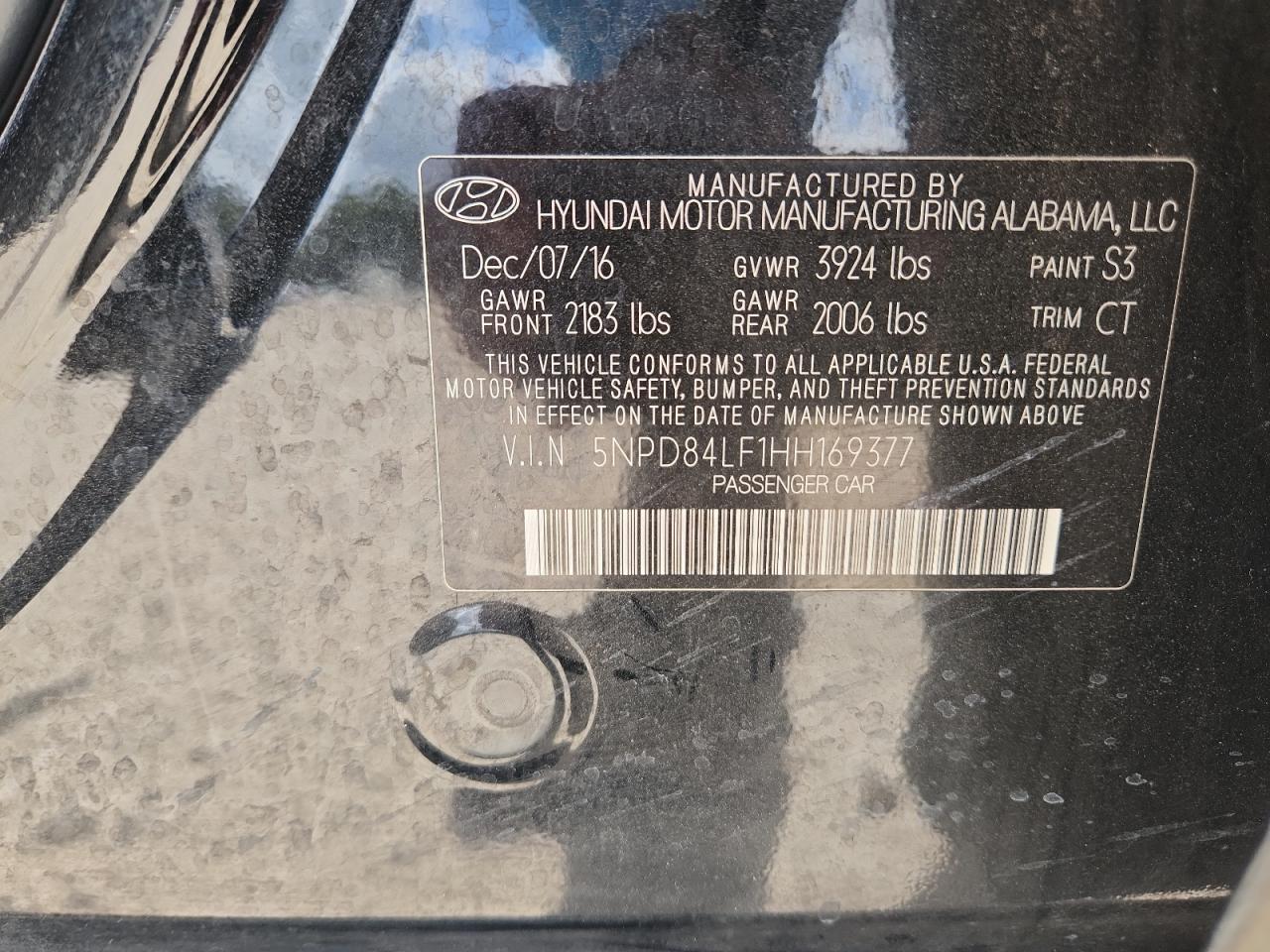 2017 HYUNDAI ELANTRA