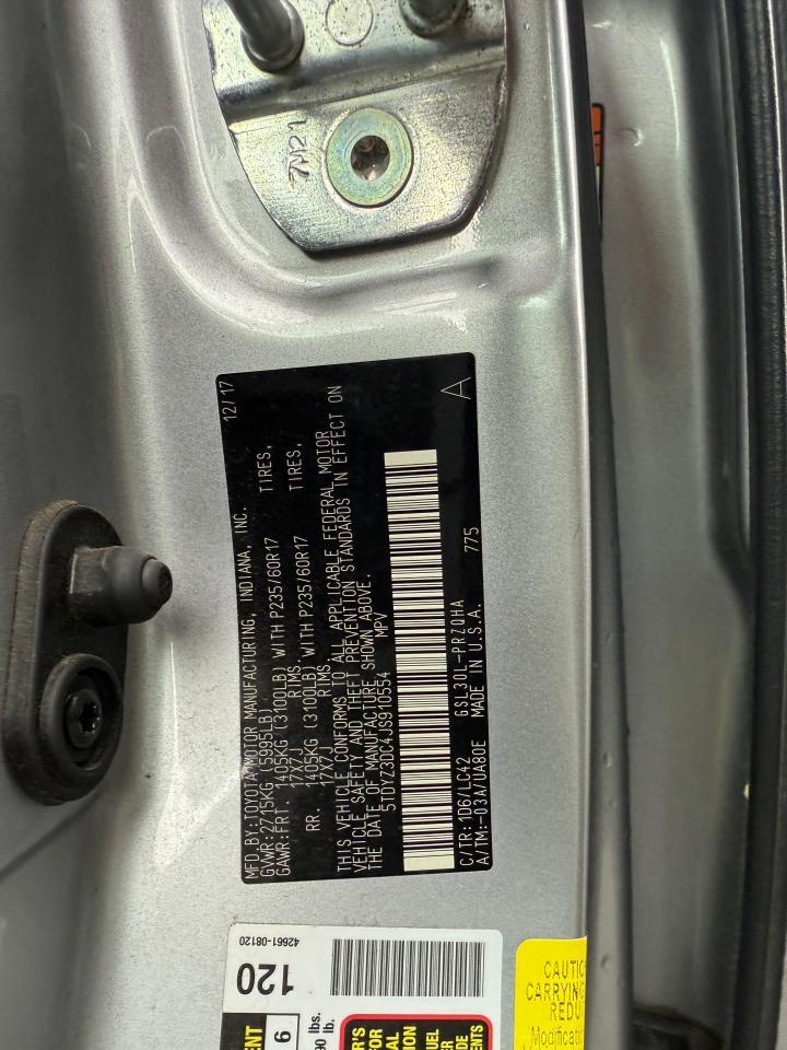 2018 TOYOTA SIENNA