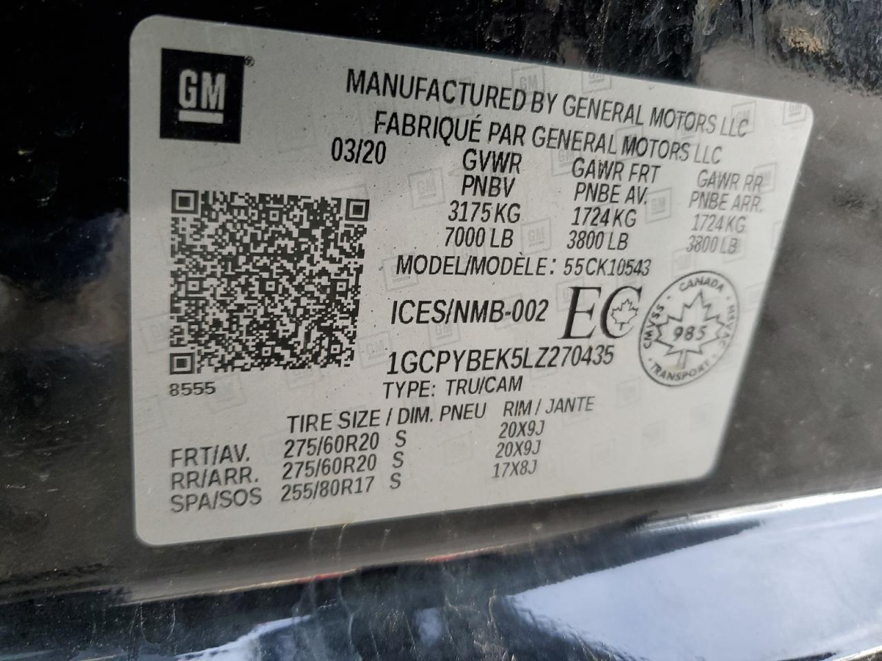 2020 CHEVROLET Silverado