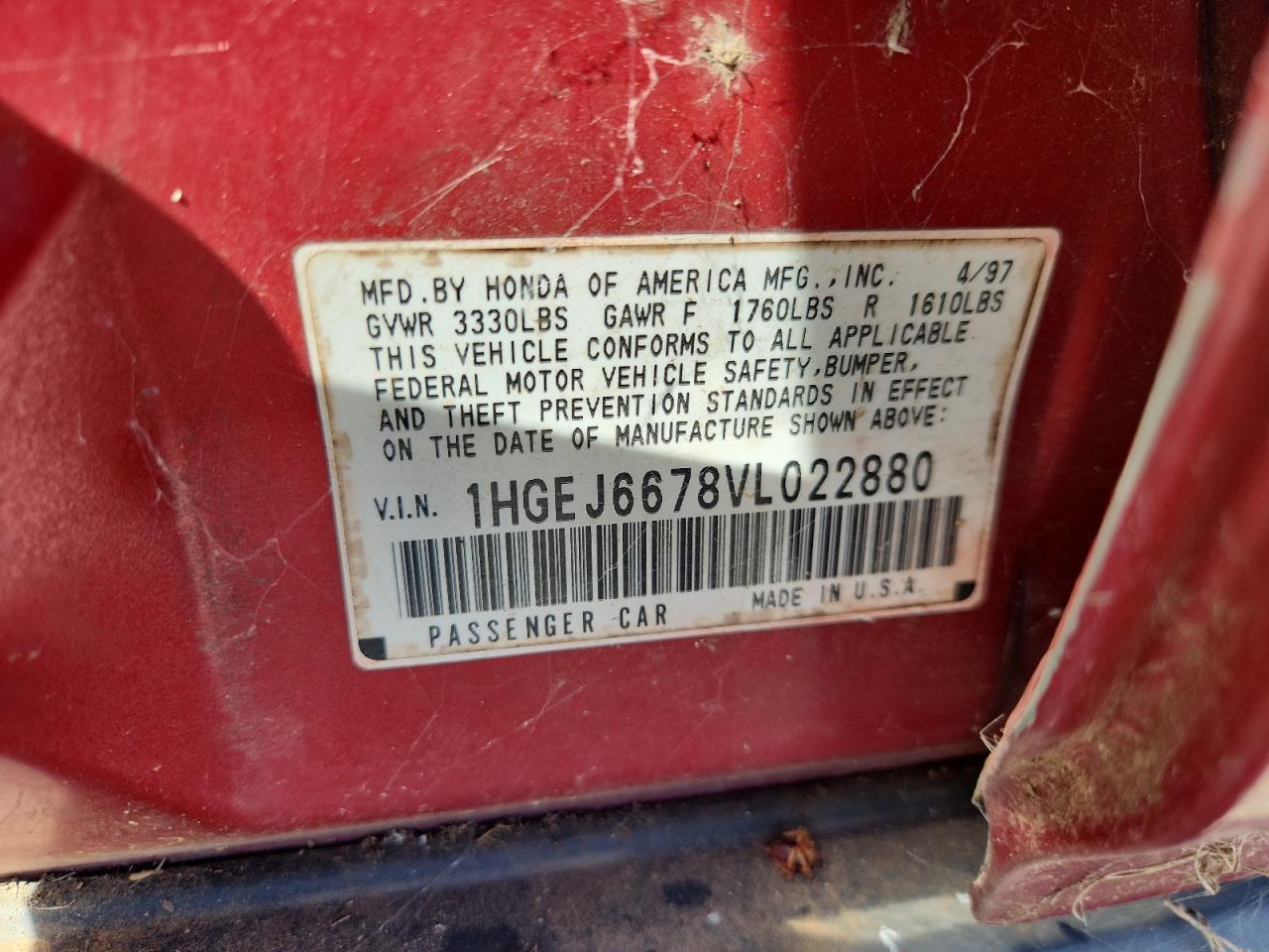 1997 HONDA CIVIC