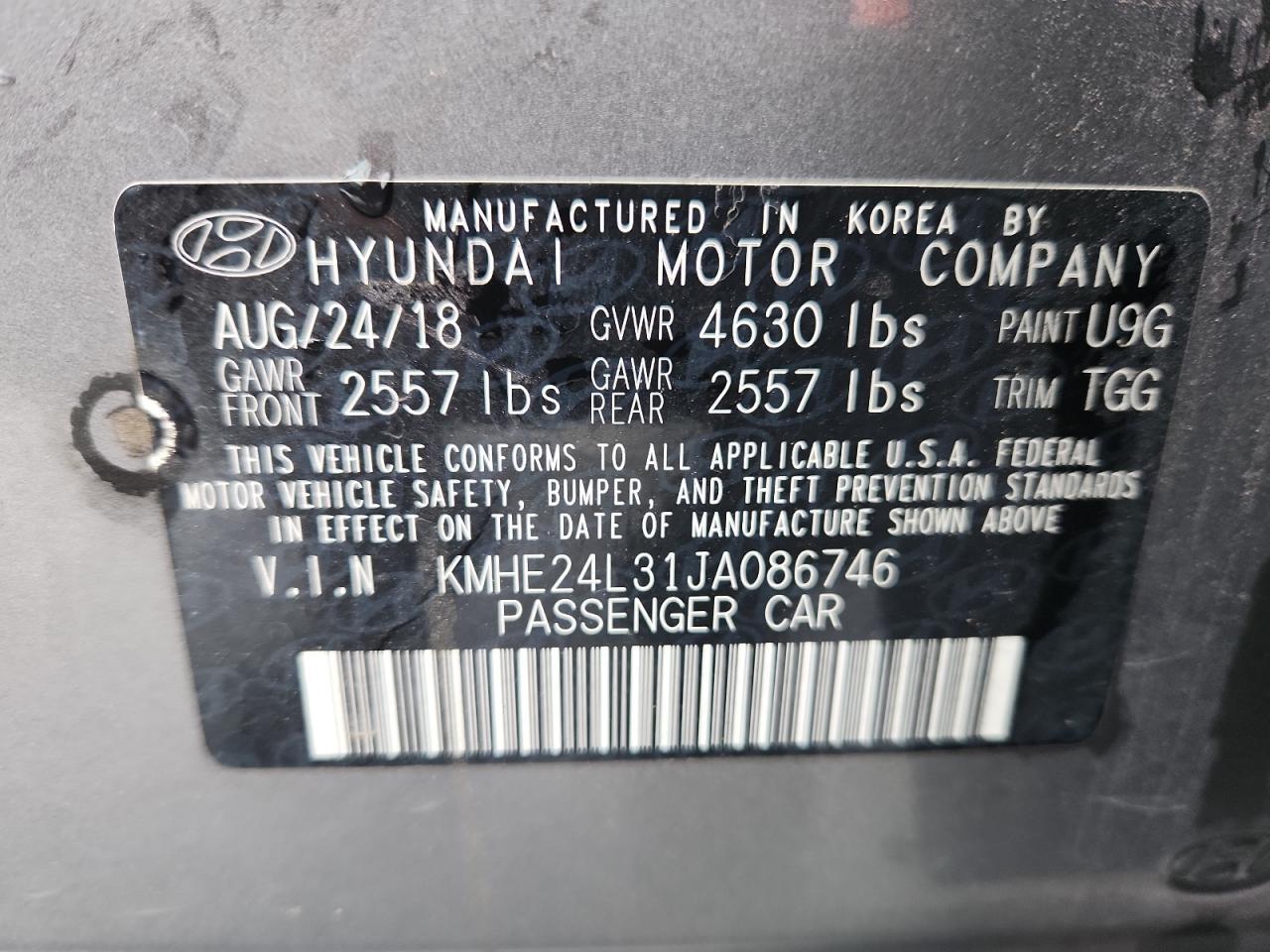 2018 HYUNDAI SONATA