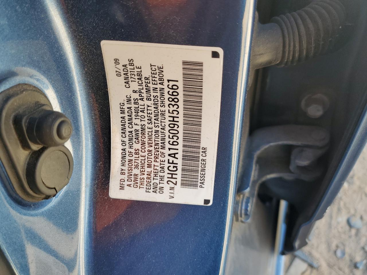2009 HONDA CIVIC