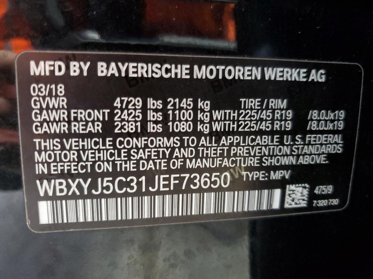 2018 BMW X2