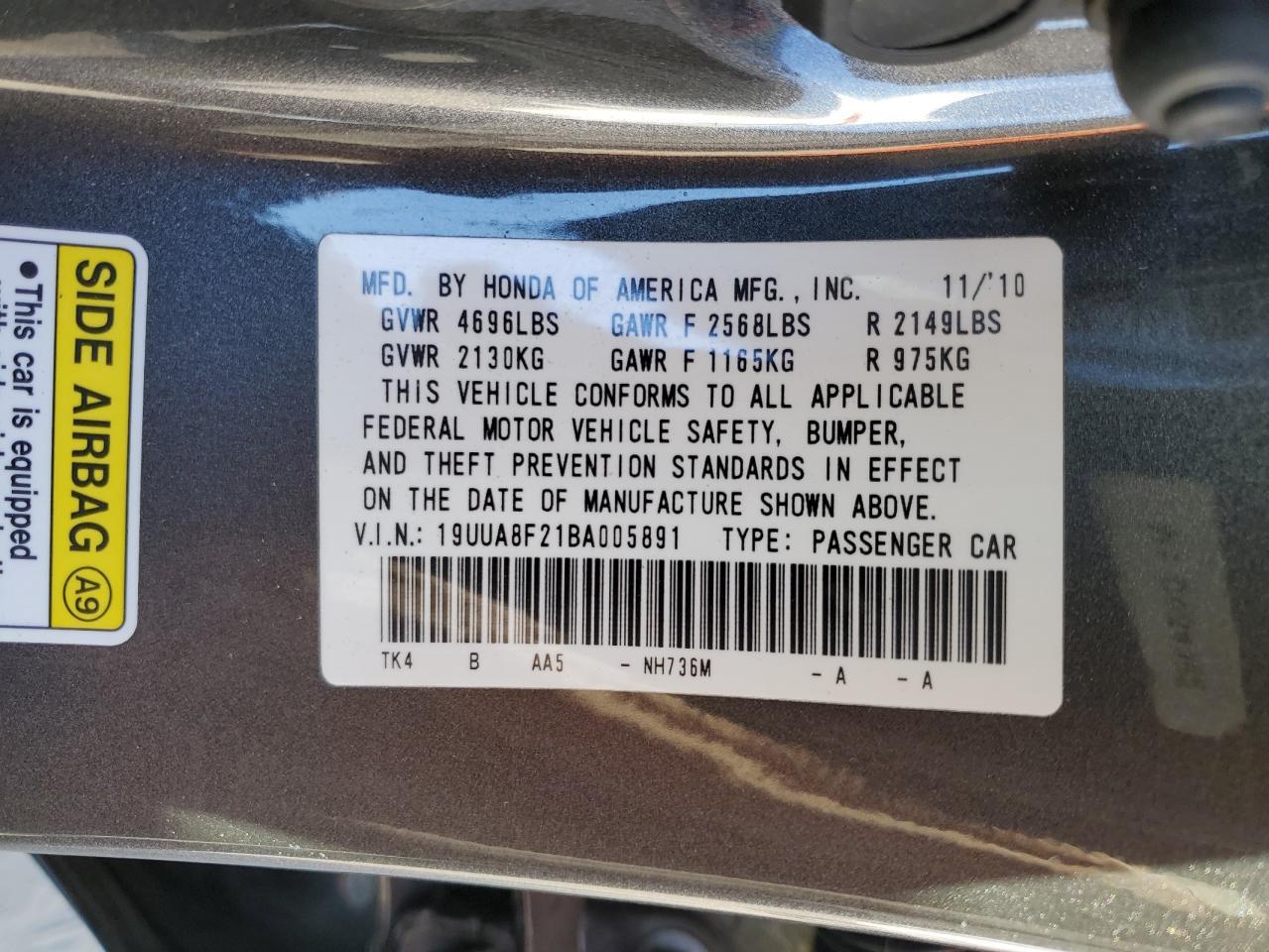 2011 ACURA TL