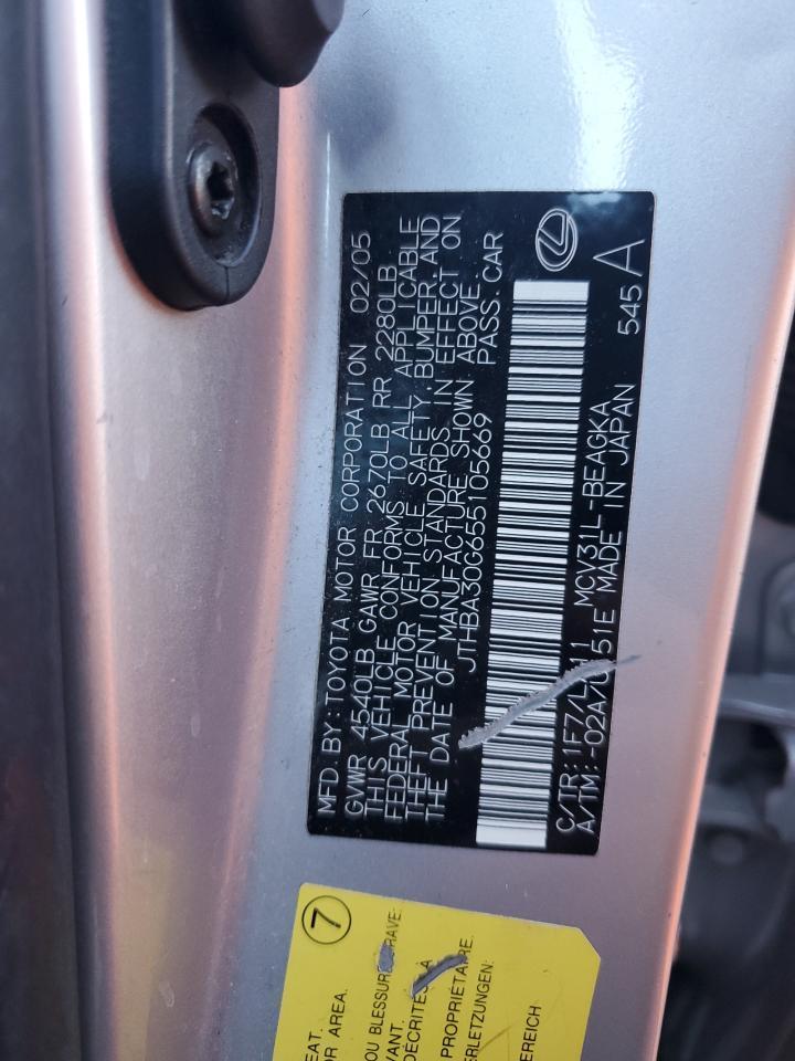 2005 LEXUS Es