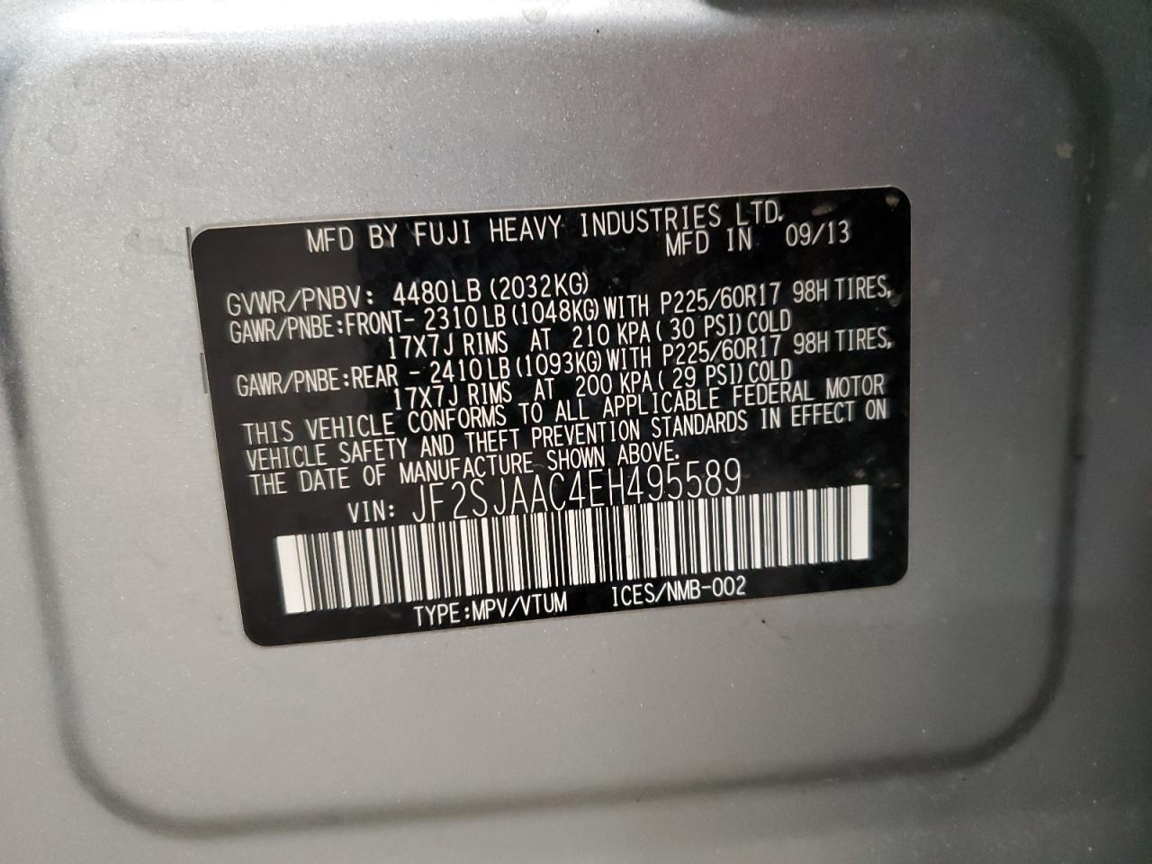 2014 SUBARU FORESTER