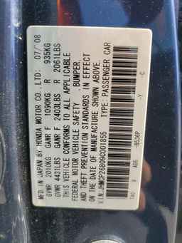 2009 HONDA ACCORD