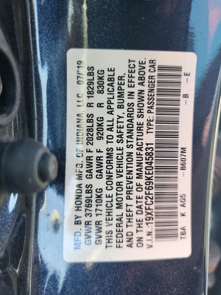 2019 HONDA CIVIC