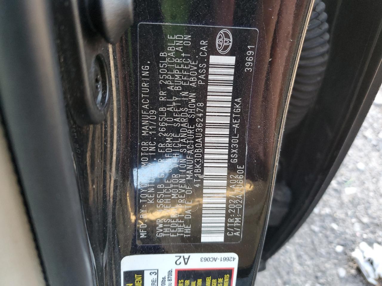 2010 TOYOTA Avalon