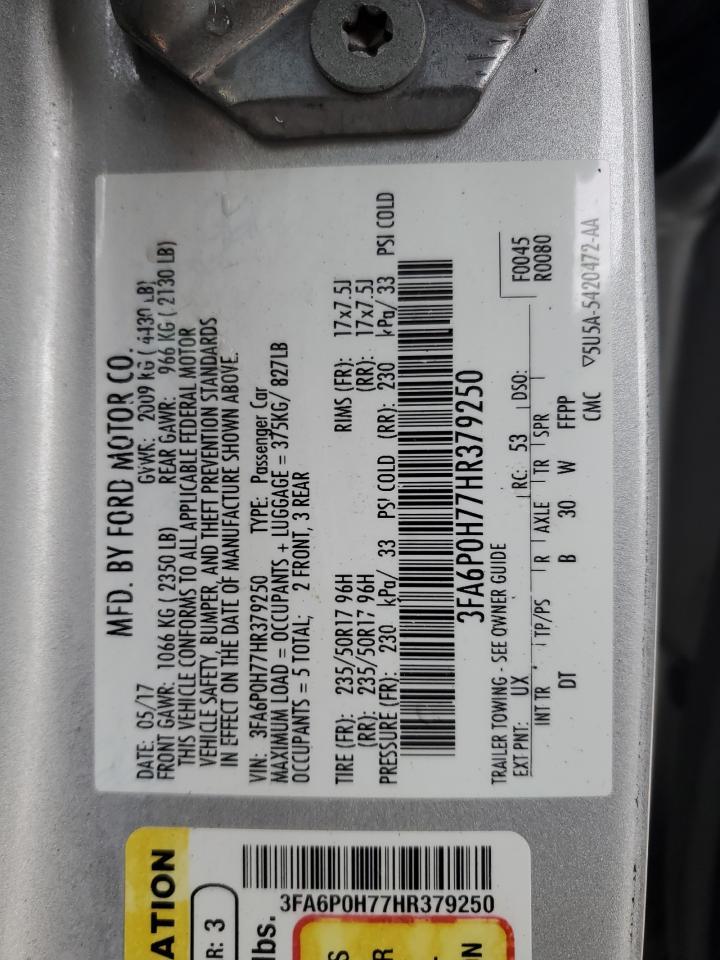 2017 FORD FUSION