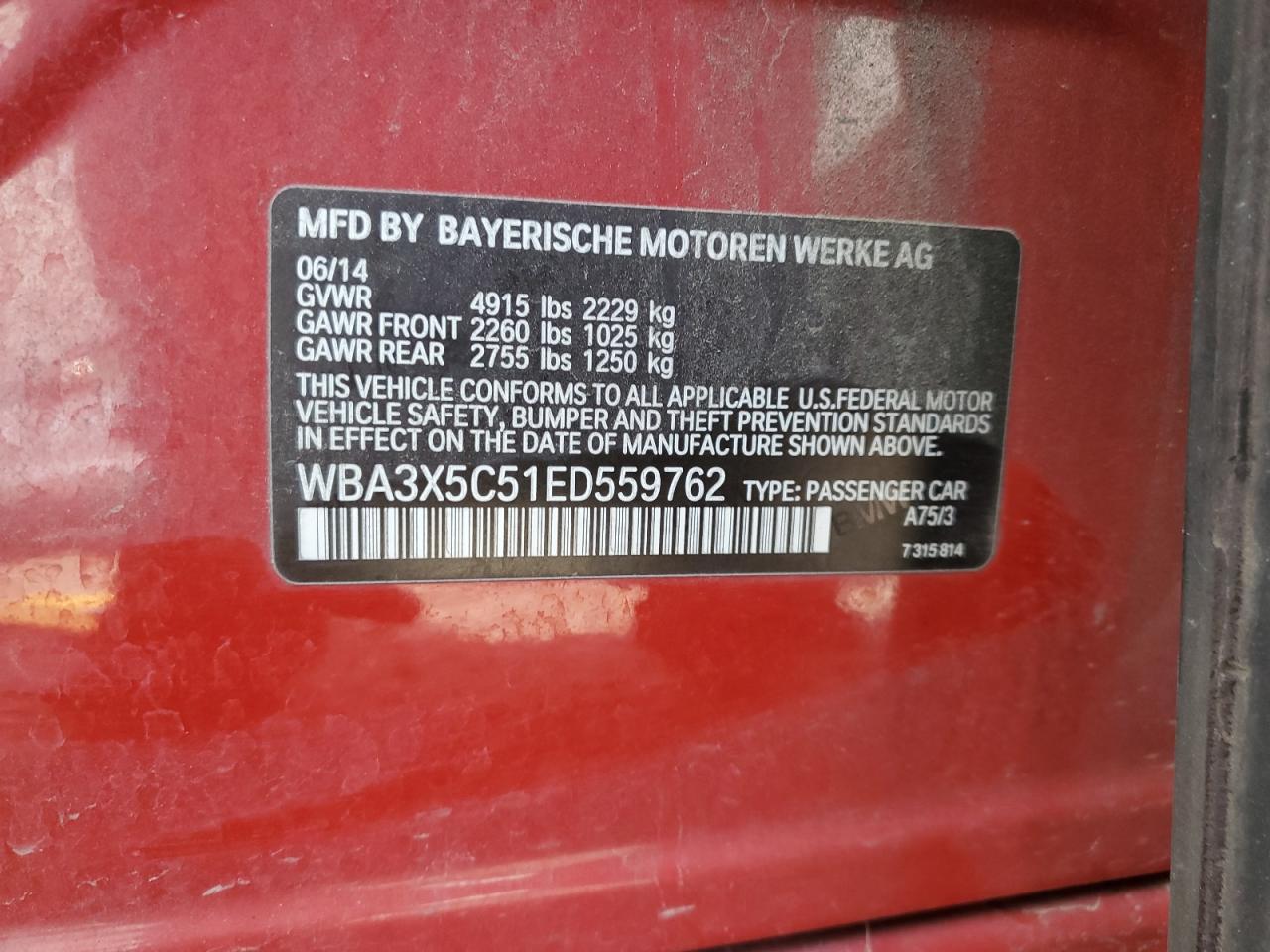 2014 BMW 3 SERIES