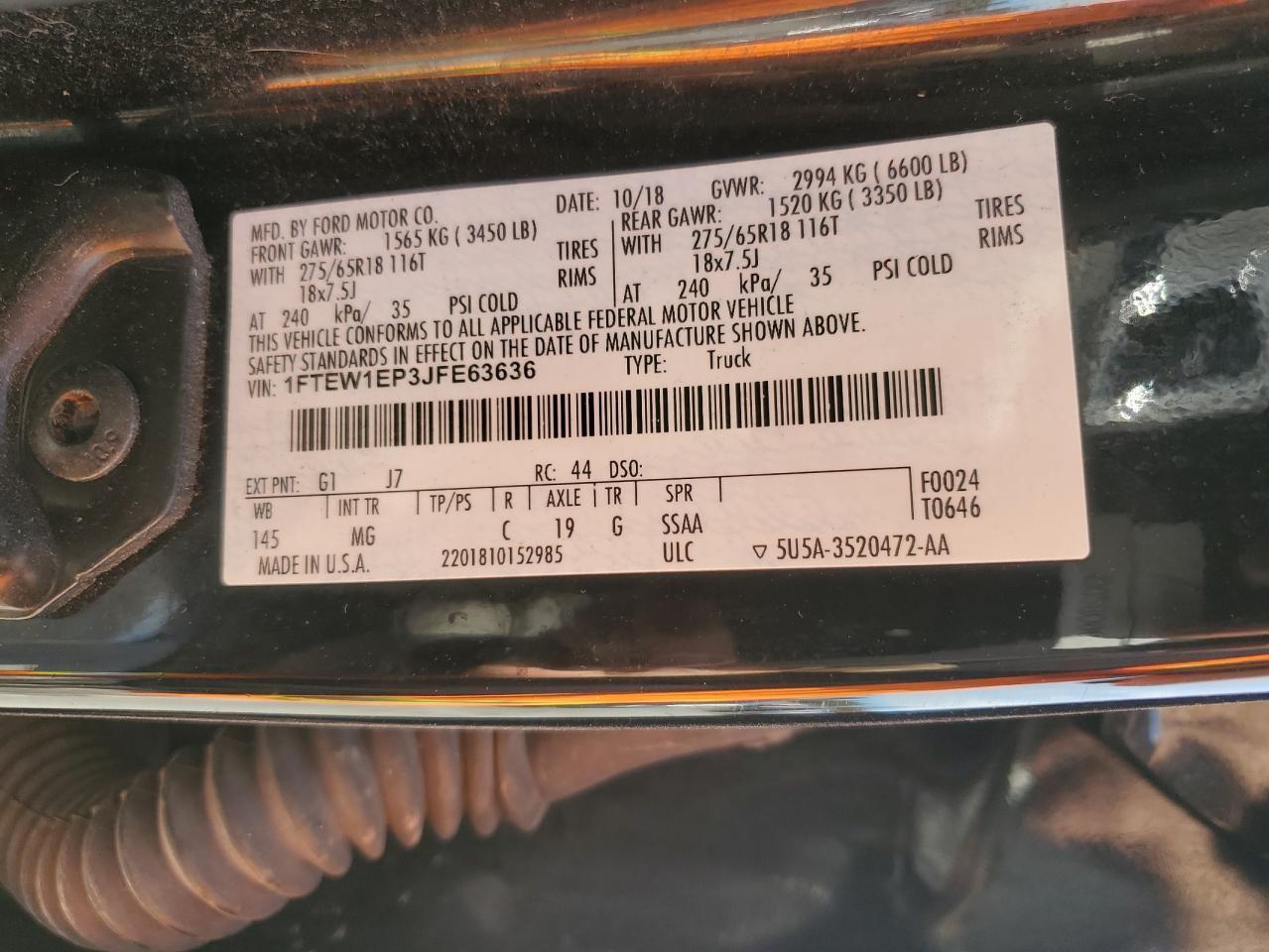 2018 FORD F-150