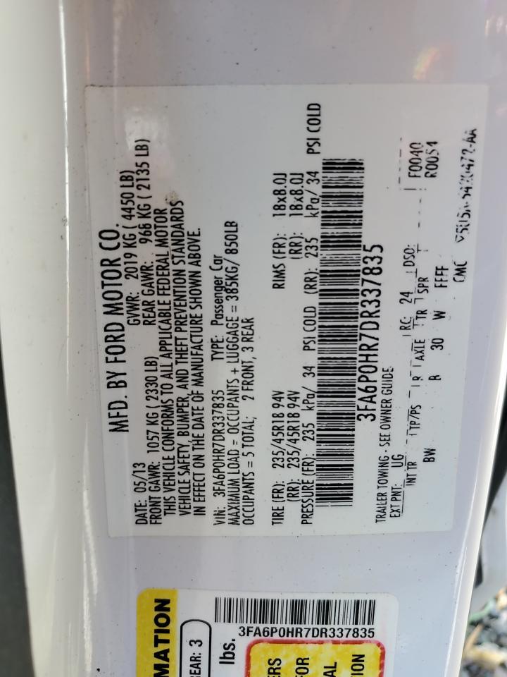 2013 FORD FUSION