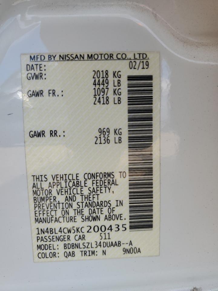 2019 NISSAN ALTIMA