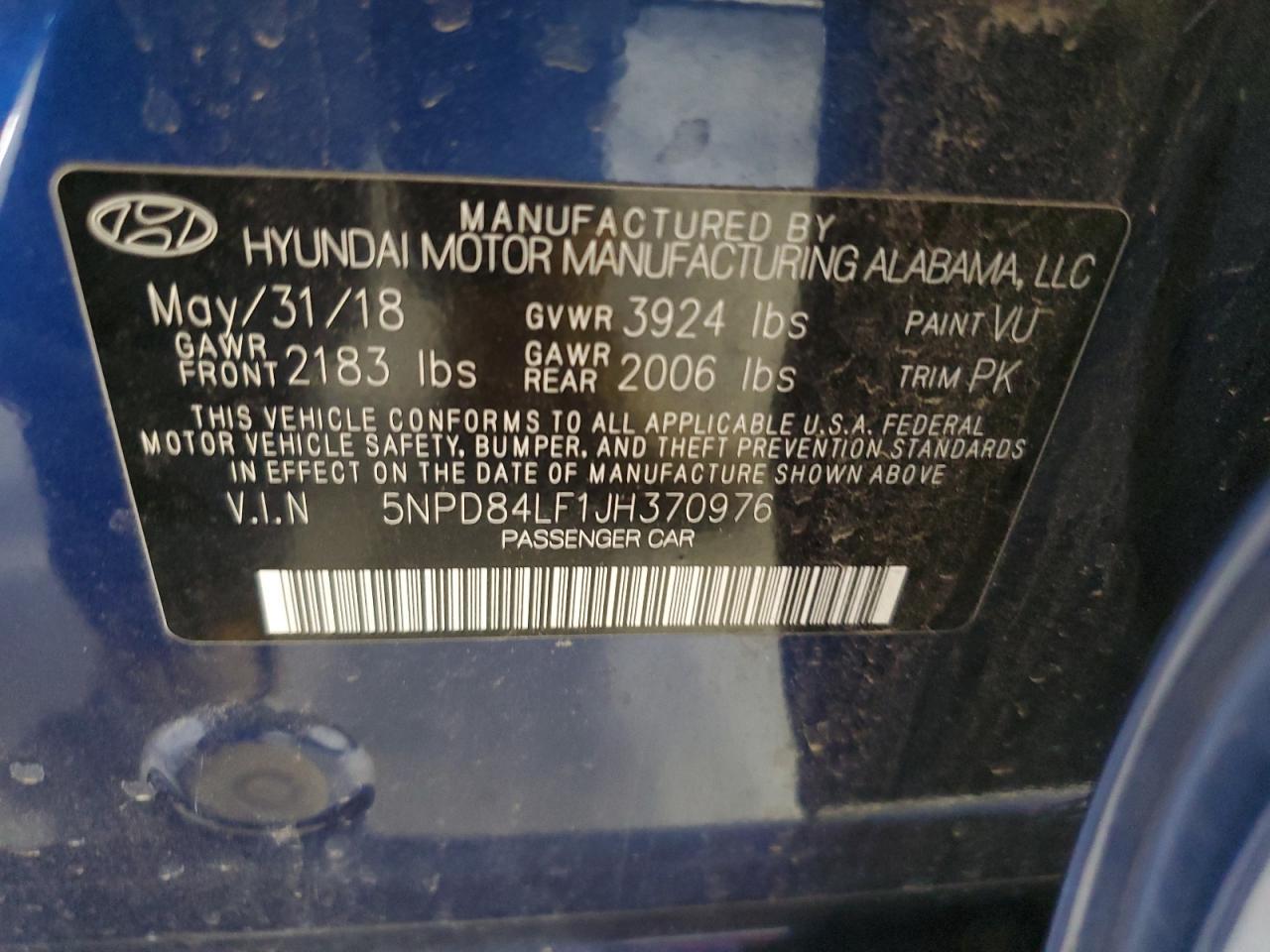 2018 HYUNDAI ELANTRA