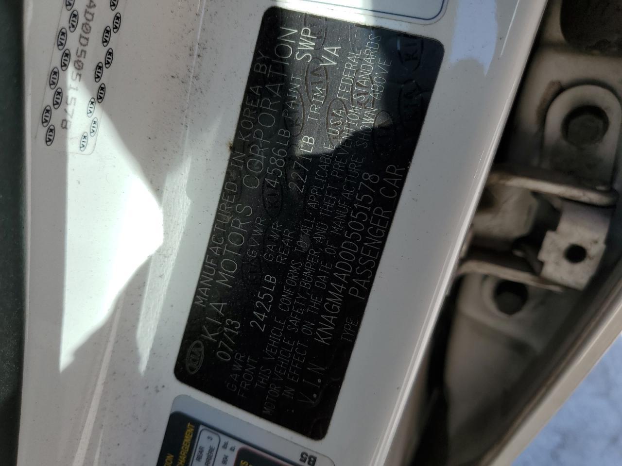 2013 KIA OPTIMA