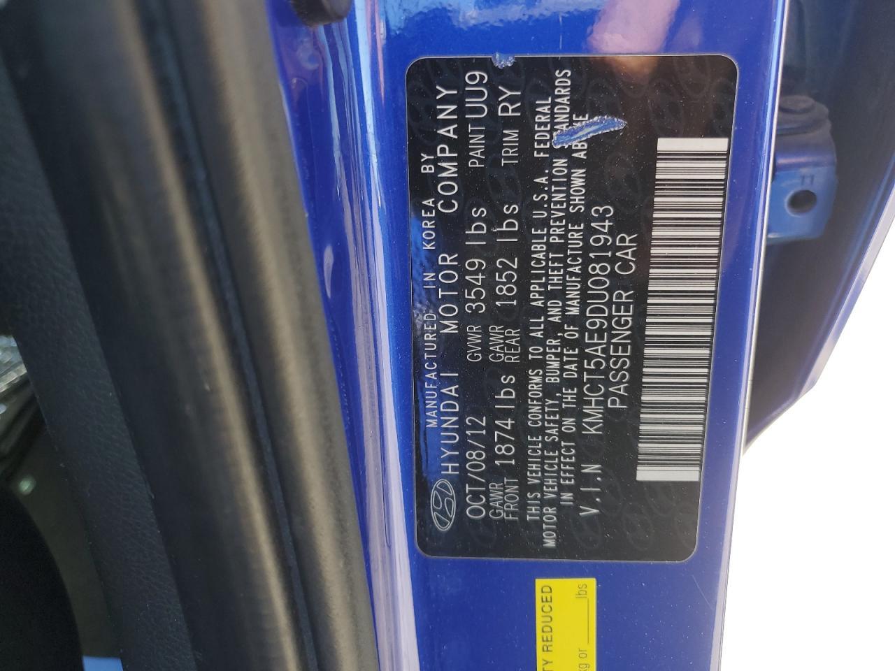 2013 HYUNDAI ACCENT