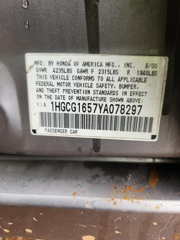 2000 HONDA ACCORD