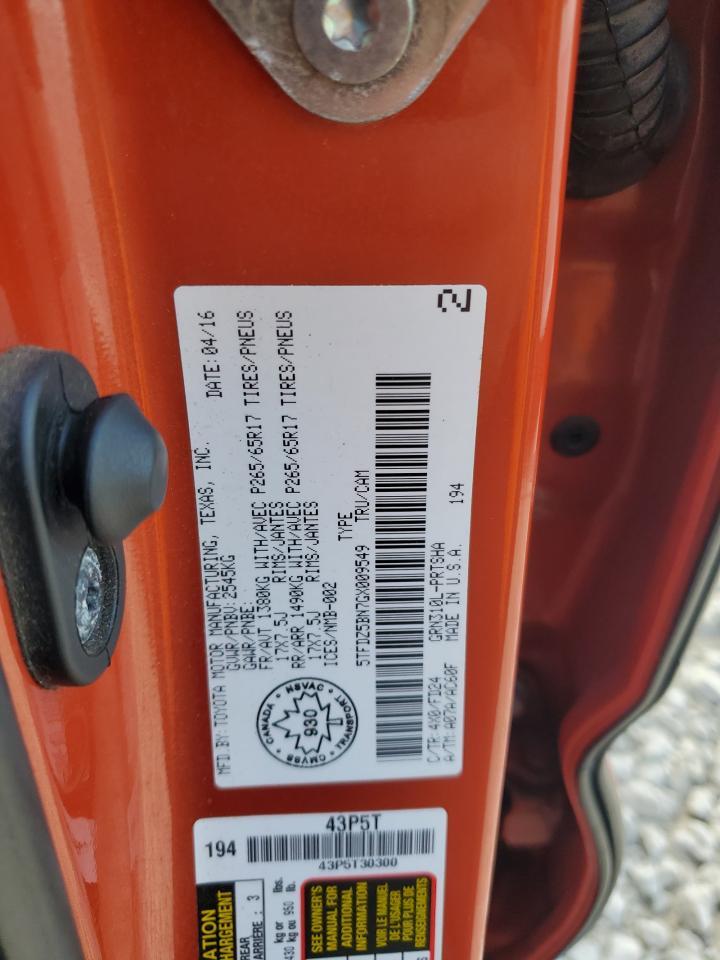 2016 TOYOTA TACOMA